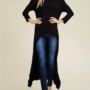 Extreme hi-low tunic top